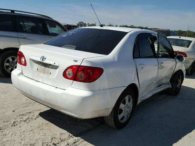 1NXBR32E37Z789557 - 2007 TOYOTA COROLLA CE WHITE photo 4