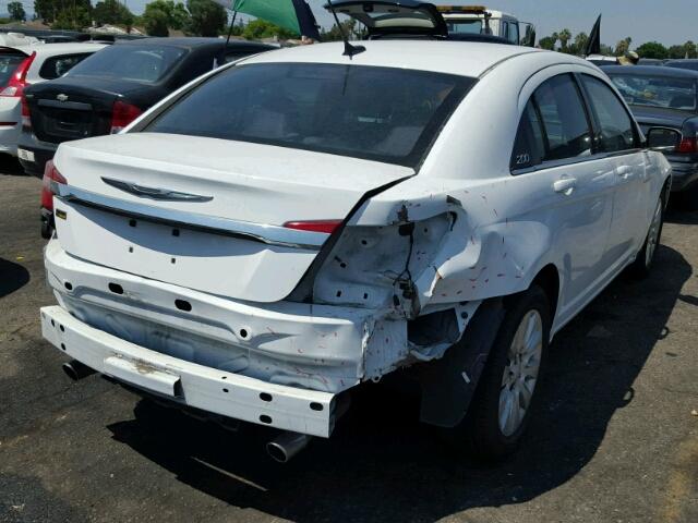 1C3CCBAG7DN743117 - 2013 CHRYSLER 200 LX WHITE photo 4