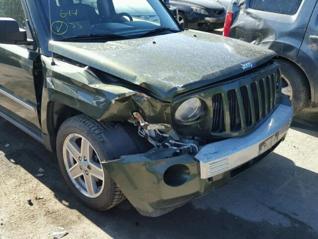 1J8FF48W78D547479 - 2008 JEEP PATRIOT LI GREEN photo 9