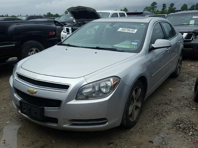 1G1ZC5EU6CF263384 - 2012 CHEVROLET MALIBU 1LT 银色 照片 2