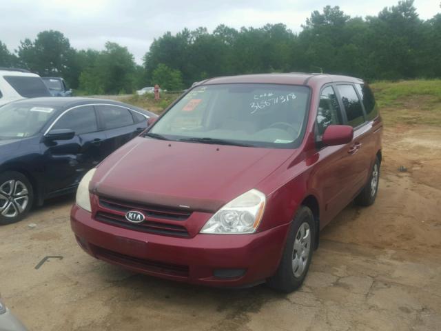 KNDMB233966052598 - 2006 KIA SEDONA EX RED photo 2