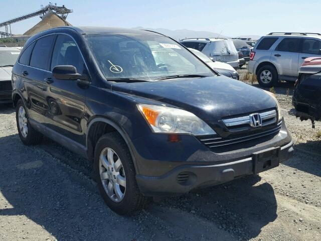 JHLRE38787C006443 - 2007 HONDA CR-V EXL BLACK photo 1