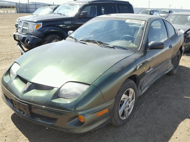 1G2JB124517240971 - 2001 PONTIAC SUNFIRE SE GREEN photo 2