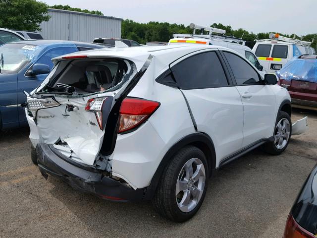 3CZRU5H34HM706611 - 2017 HONDA HR-V LX WHITE photo 4