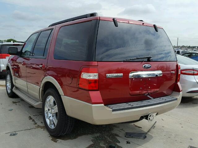 1FMFU17507LA99297 - 2007 FORD EXPEDITION MAROON photo 3