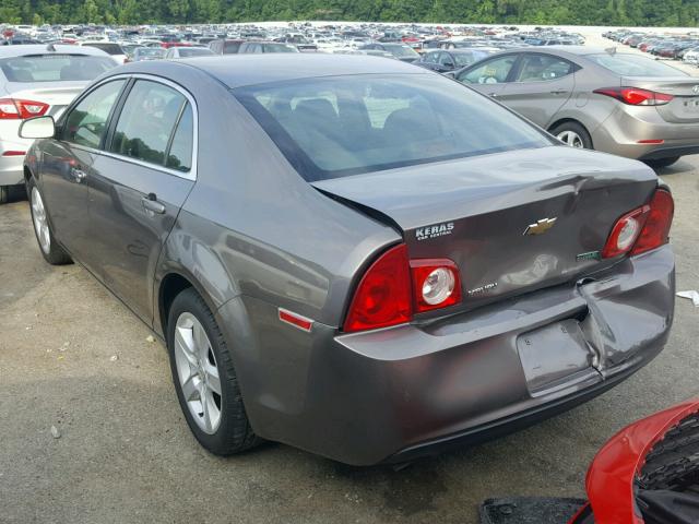 1G1ZA5EUXBF176902 - 2011 CHEVROLET MALIBU LS ნაცრისფერი ფოტო 3