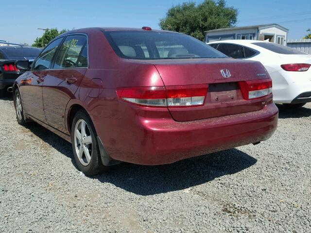 JHMCM568X4C004135 - 2004 HONDA ACCORD EX BURGUNDY photo 3