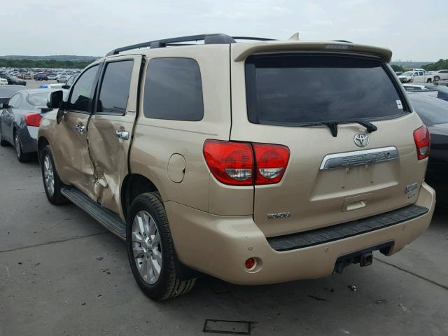 5TDDW5G17AS033913 - 2010 TOYOTA SEQUOIA PL GOLD photo 3