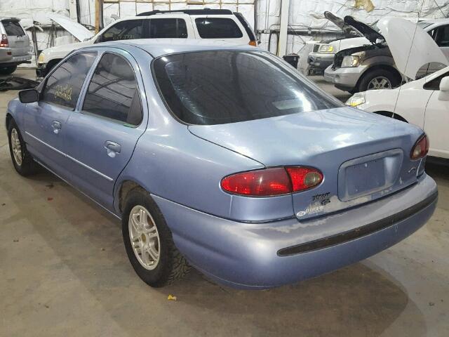 1FALP6535SK117407 - 1995 FORD CONTOUR GL BLUE photo 3