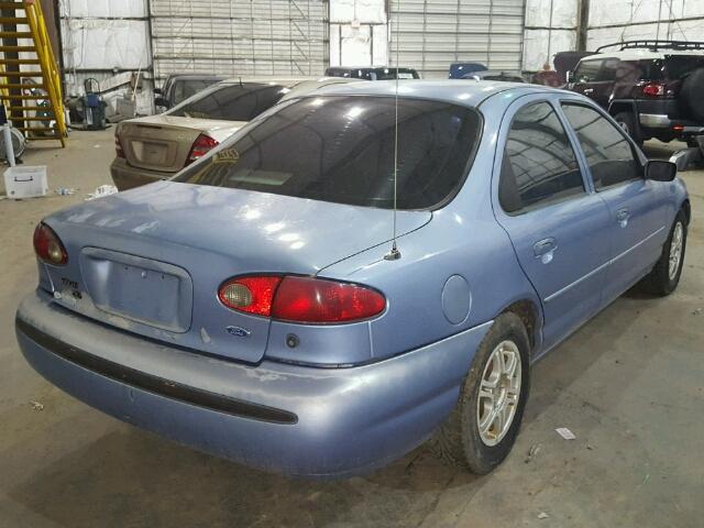 1FALP6535SK117407 - 1995 FORD CONTOUR GL BLUE photo 4