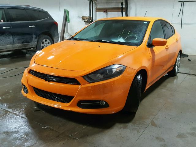 1C3CDFBA2DD289895 - 2013 DODGE DART SXT ORANGE photo 2