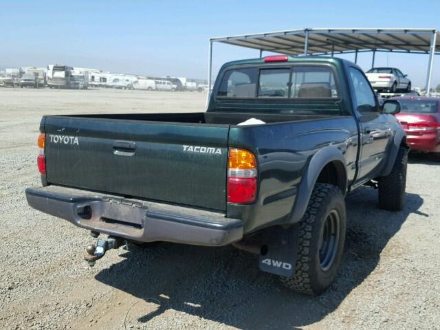 5TEPM62N43Z234712 - 2003 TOYOTA TACOMA GREEN photo 4