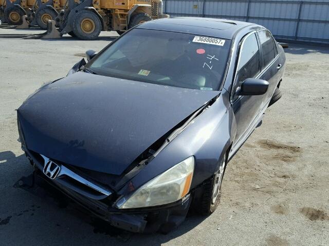 1HGCM56706A154117 - 2006 HONDA ACCORD GRAY photo 2