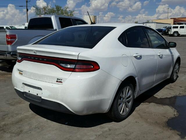 1C3CDFBBXED667889 - 2014 DODGE DART SXT WHITE photo 4