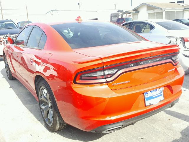 2C3CDXHG6FH881002 - 2015 DODGE CHARGER SX RED photo 3