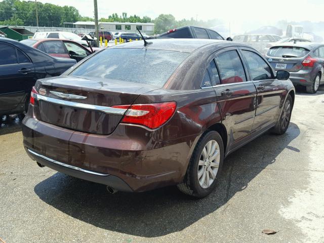 1C3CCBBG0DN678769 - 2013 CHRYSLER 200 TOURIN BROWN photo 4