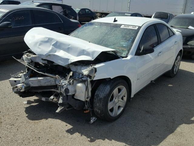 1G2ZG57B594110222 - 2009 PONTIAC G6 WHITE photo 2