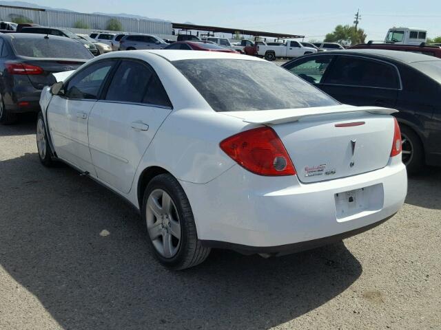 1G2ZG57B594110222 - 2009 PONTIAC G6 WHITE photo 3