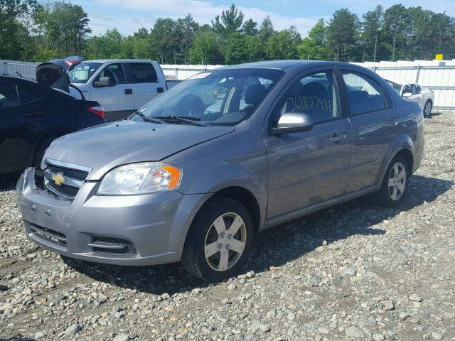 KL1TD5DE3BB231140 - 2011 CHEVROLET AVEO LS GRAY photo 2