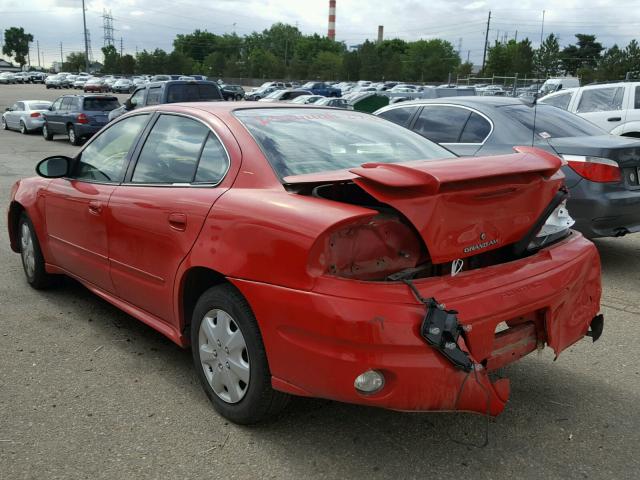 1G2NE52F83C161208 - 2003 PONTIAC GRAND AM S 红色 照片 3
