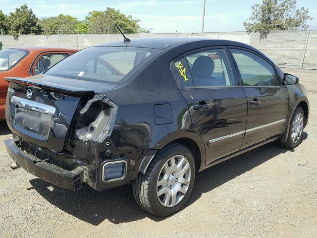 3N1AB6APXCL633693 - 2012 NISSAN SENTRA 2.0 BLACK photo 4