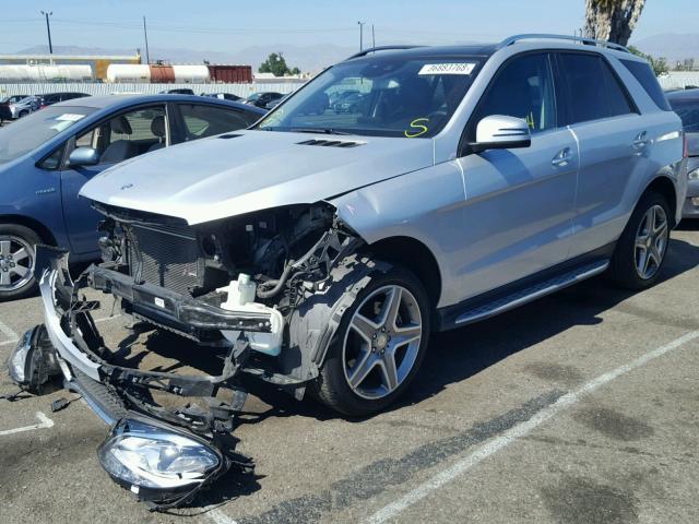 4JGDA5JB9GA659013 - 2016 MERCEDES-BENZ GLE 350 SILVER photo 2