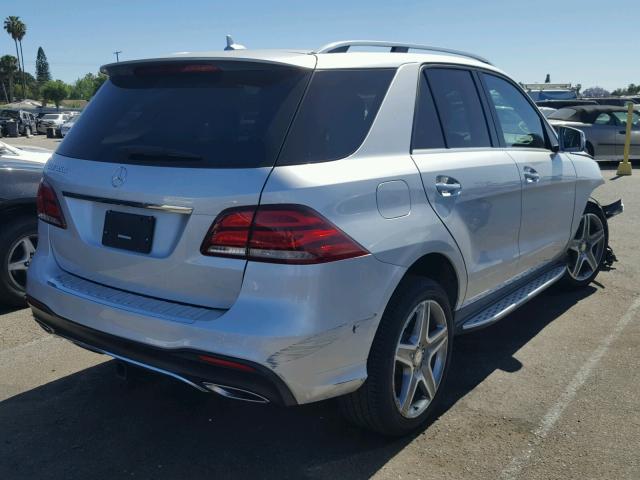 4JGDA5JB9GA659013 - 2016 MERCEDES-BENZ GLE 350 SILVER photo 4