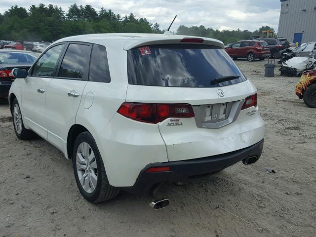 5J8TB2H2XBA001552 - 2011 ACURA RDX WHITE photo 3