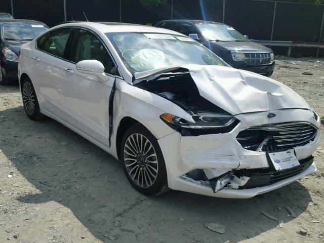 3FA6P0K95HR138409 - 2017 FORD FUSION TIT WHITE photo 1