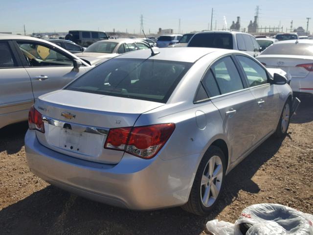 1G1PE5SB3E7300876 - 2014 CHEVROLET CRUZE LT SILVER photo 4