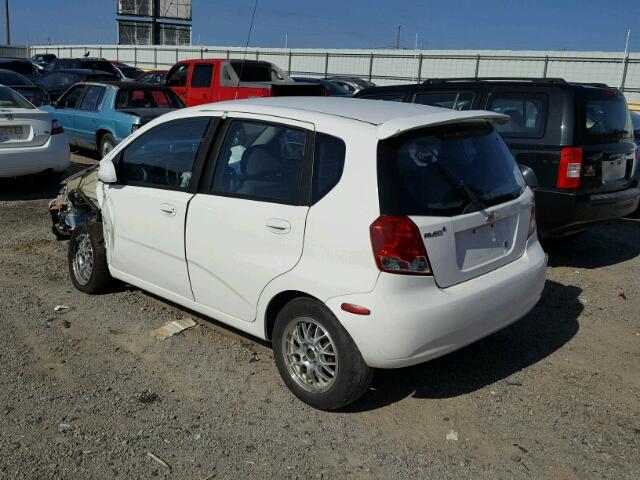 KL1TD666X7B759017 - 2007 CHEVROLET AVEO BASE Ақ фото 3