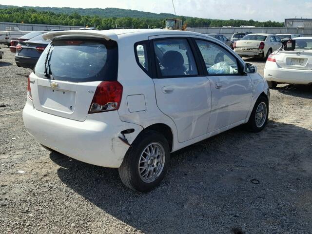 KL1TD666X7B759017 - 2007 CHEVROLET AVEO BASE Ақ фото 4