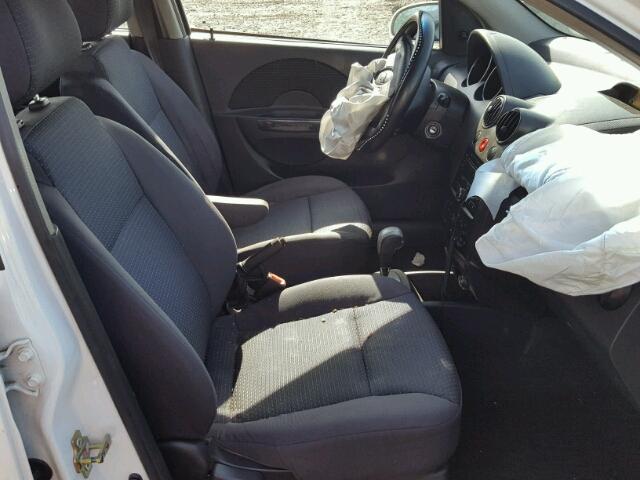 KL1TD666X7B759017 - 2007 CHEVROLET AVEO BASE Ақ фото 5