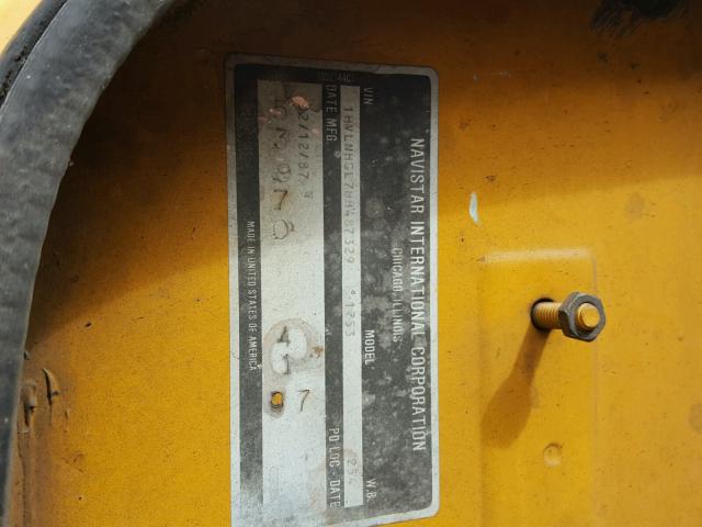 1HVLNHGL7HH487329 - 1987 INTERNATIONAL S-SERIES 1 黄色 照片 10