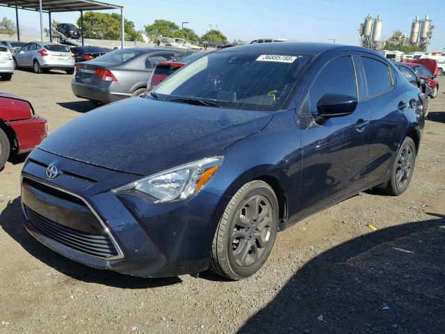 3MYDLBZV5GY106352 - 2016 TOYOTA SCION IA BLUE photo 2