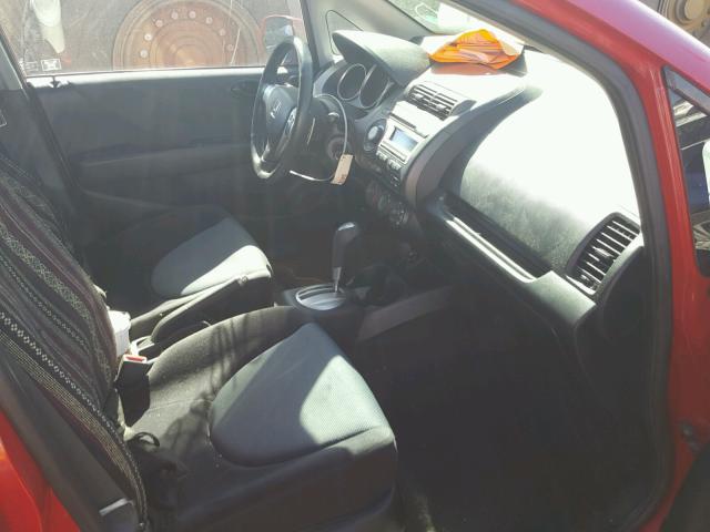 JHMGD38677S028954 - 2007 HONDA FIT S RED photo 5