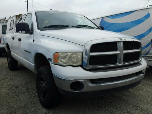 3D7KU28DX4G245167 - 2004 DODGE RAM 2500 S WHITE photo 1