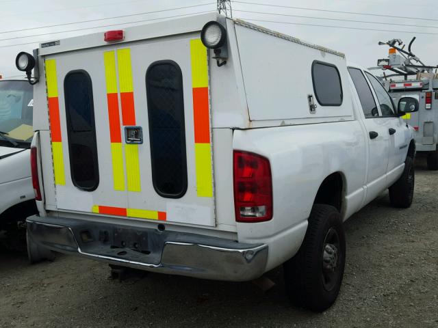 3D7KU28DX4G245167 - 2004 DODGE RAM 2500 S WHITE photo 4