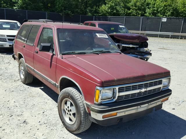 1GNDT13W4N2200560 - 1992 CHEVROLET BLAZER S10 BURGUNDY photo 1