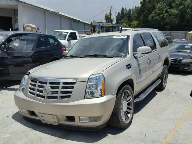 1GYS4HEF6BR140717 - 2011 CADILLAC ESCALADE E BEIGE photo 2