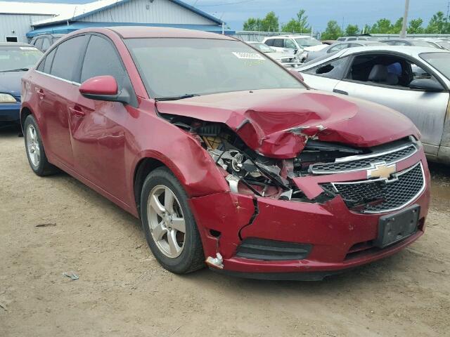 1G1PE5SC3C7118035 - 2012 CHEVROLET CRUZE LT RED photo 1