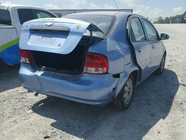 KL1TJ52694B151347 - 2004 CHEVROLET AVEO LS 蓝色 照片 4