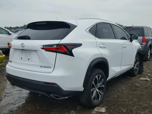 JTJBARBZ1G2046468 - 2016 LEXUS NX 200T WHITE photo 4