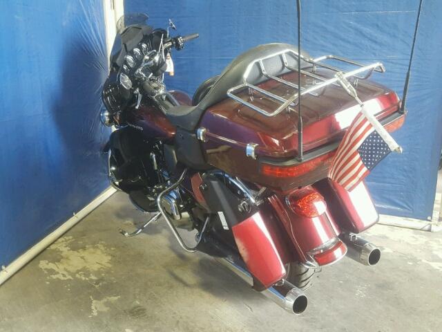 1HD1KEL19EB628052 - 2014 HARLEY-DAVIDSON FLHTK ELEC წითელი ფოტო 3