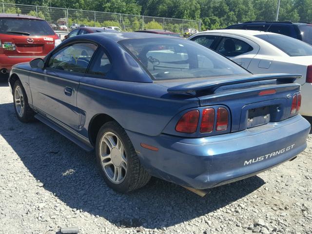 1FAFP42X2WF257857 - 1998 FORD MUSTANG GT BLUE photo 3