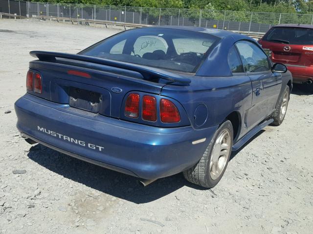 1FAFP42X2WF257857 - 1998 FORD MUSTANG GT BLUE photo 4