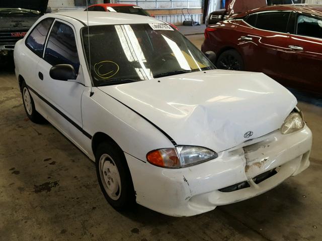 KMHVD14N4TU187838 - 1996 HYUNDAI ACCENT BAS WHITE photo 1