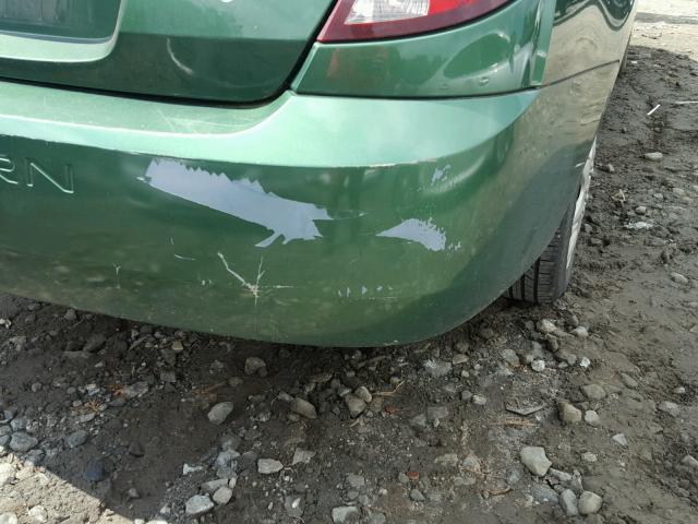 1G8AJ52F04Z136916 - 2004 SATURN ION LEVEL GREEN photo 9