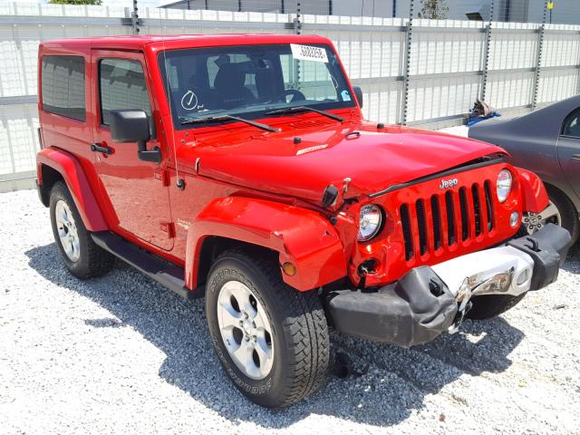 1C4AJWBG7FL564590 - 2015 JEEP WRANGLER S RED photo 1