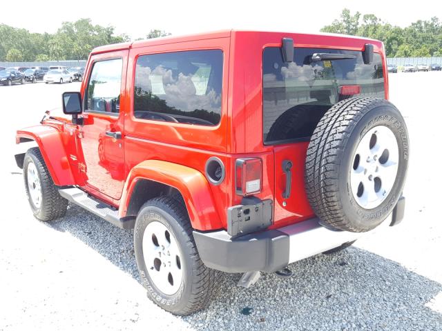 1C4AJWBG7FL564590 - 2015 JEEP WRANGLER S RED photo 3
